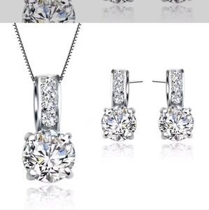 925 Sterling SlvElegant High Qualty Zicron Jewelry Chain Size 18 INCH